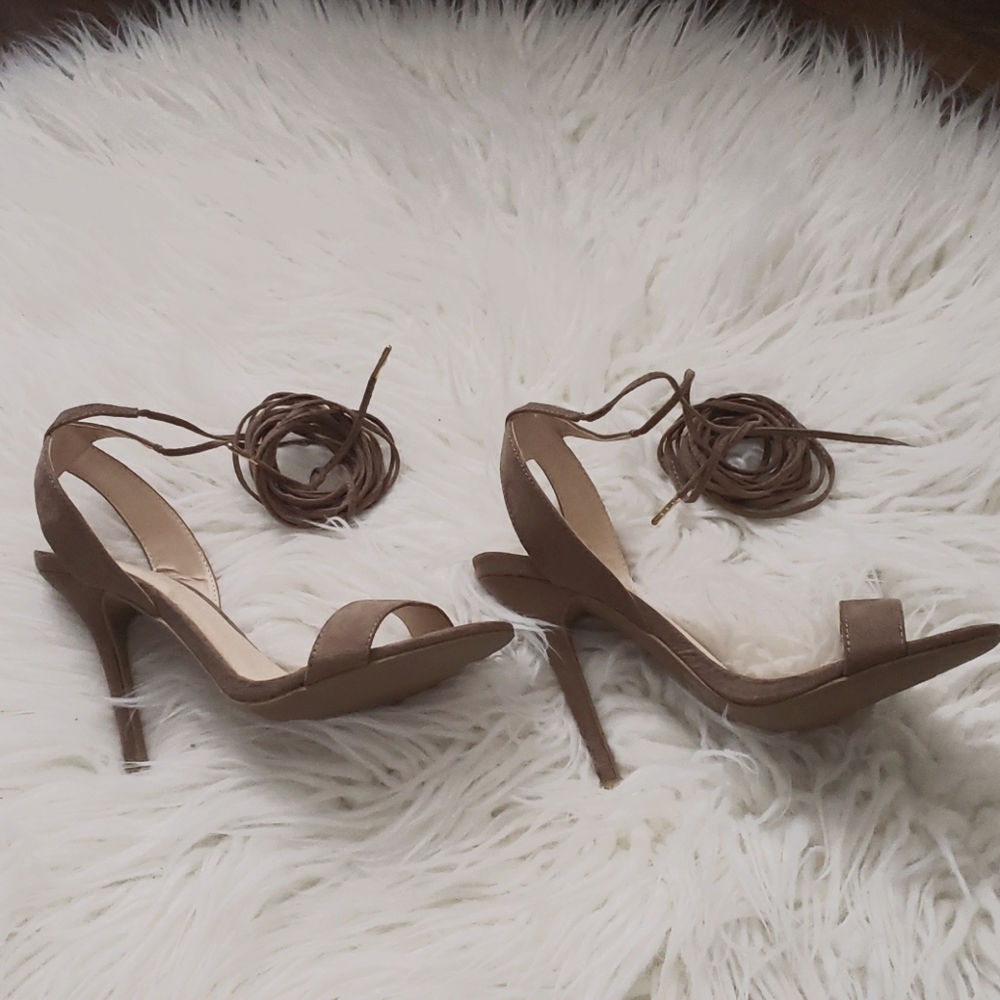 Tan Strappy Heels